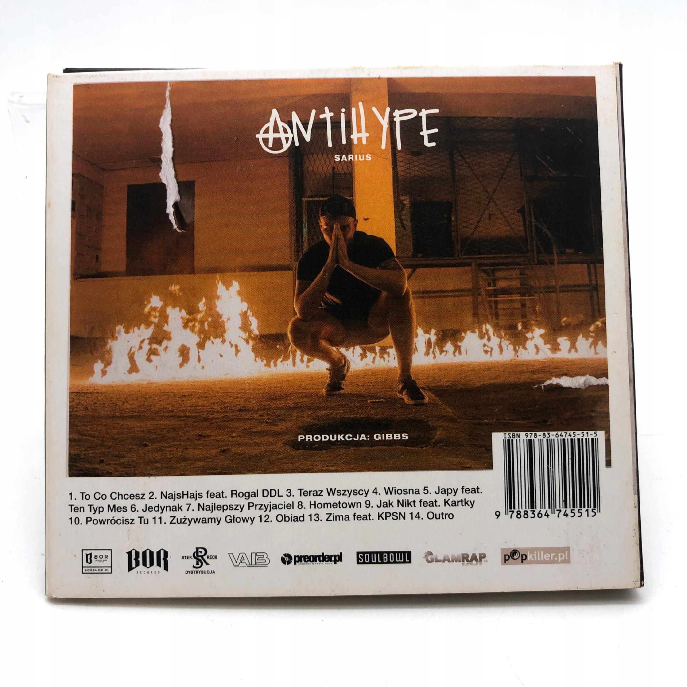 cd - sarius - antihype polski rap hip hop 2017