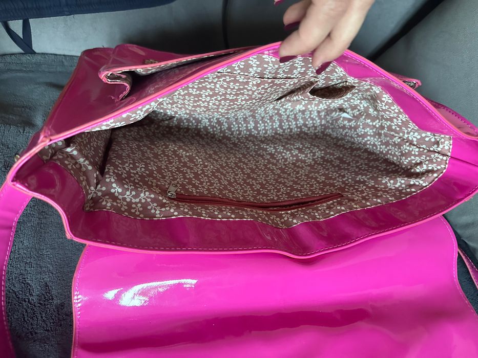 Różowa duża torba torebka