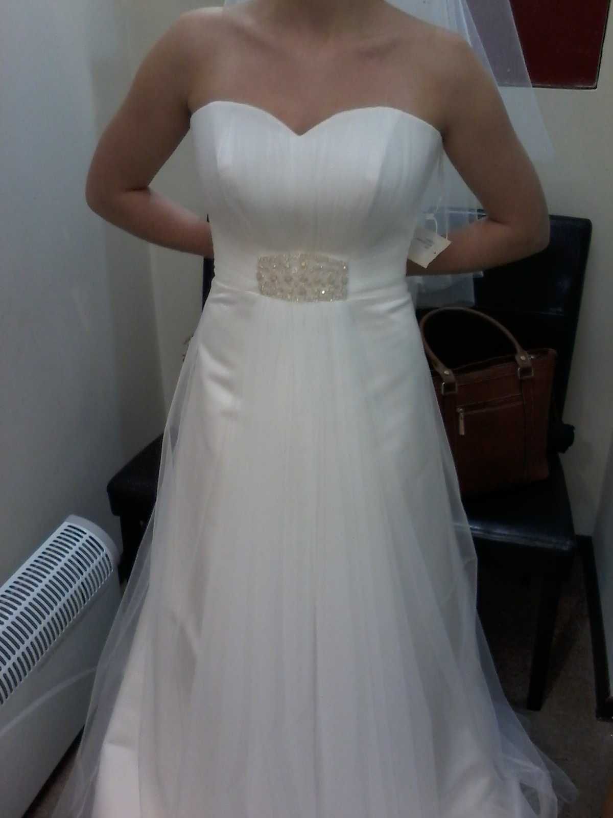 Suknia ślubna SPOSA r.38 M na wzrost 165cm+obcas