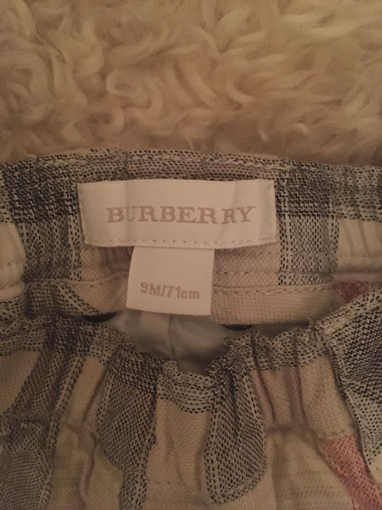 Burberry штани для новонароджених(новорождённых)оригінал