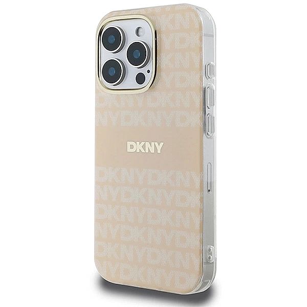 Etui DKNY Repeat Texture Pattern & Stripe MagSafe na iPhone 16 Pro - r