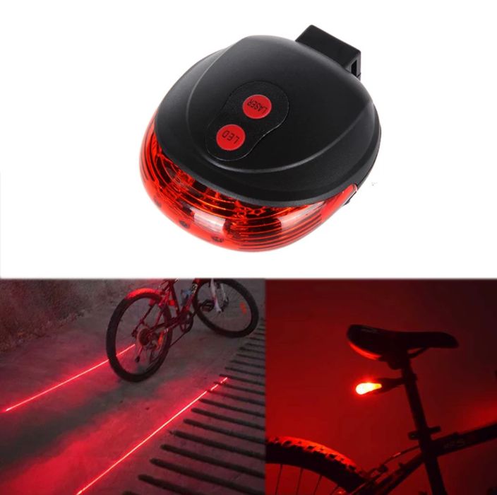 Dispositivo 2 Lasers vermelhos de projeção e luz vários modos traseiro