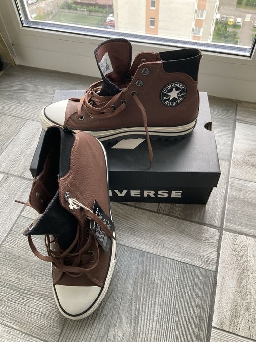 Чоловічі кеди Converse Ctas City Trek Wp Hi 45 (29 см) Коричневі