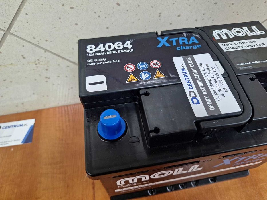 Warszawa - Nowy akumulator MOLL X-tra 64Ah 620A - 60Ah 61Ah 63AH 65AH