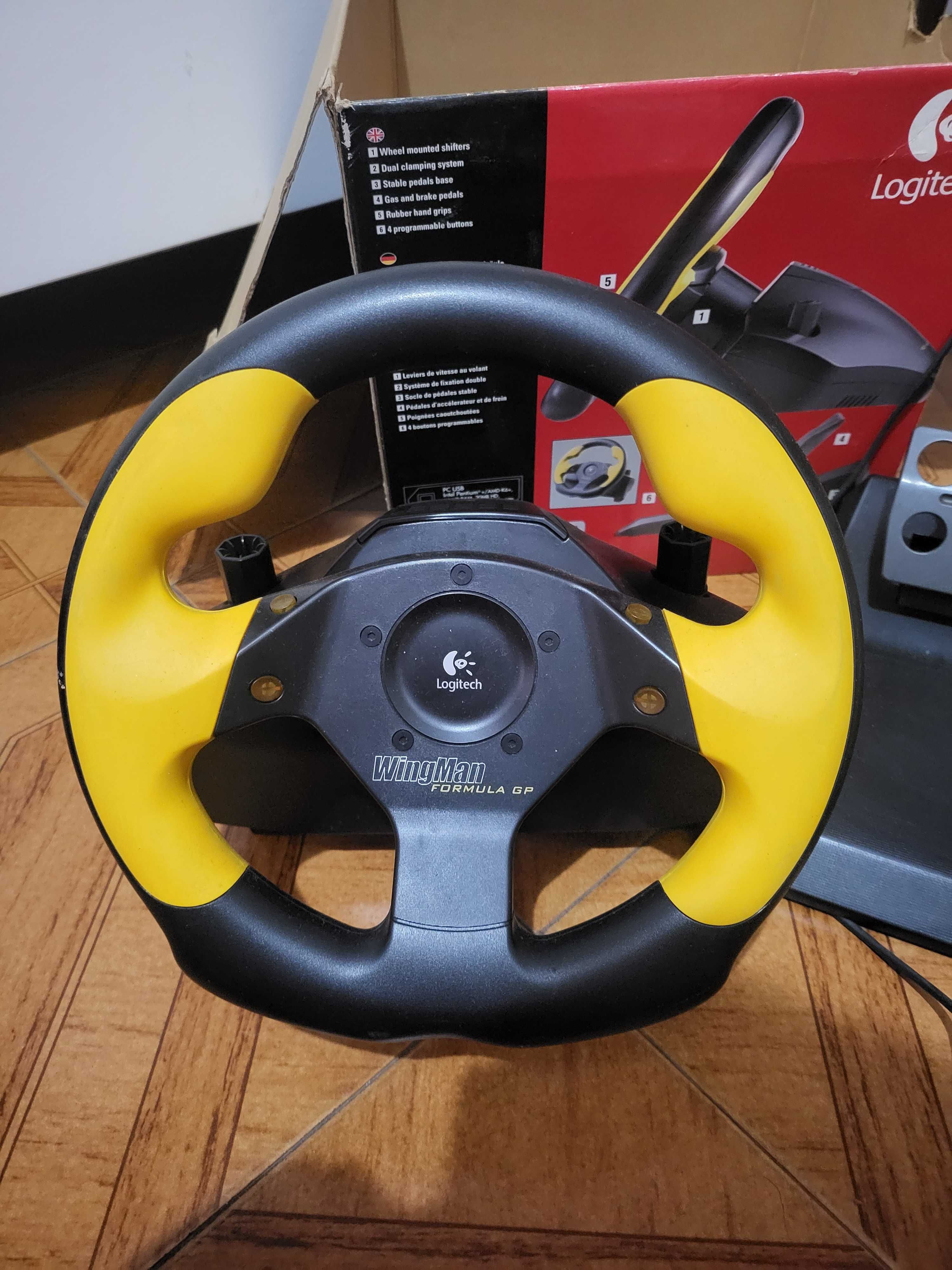 Wingman volante jogo logitech racing