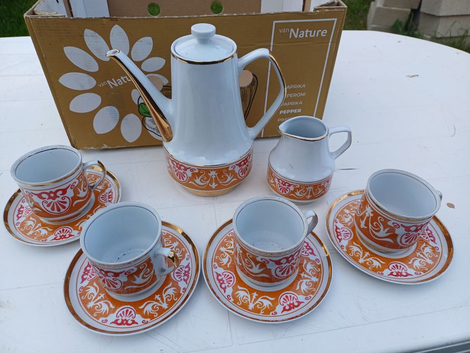 Zestaw serwis Roman Chodzież PRL-u staroć