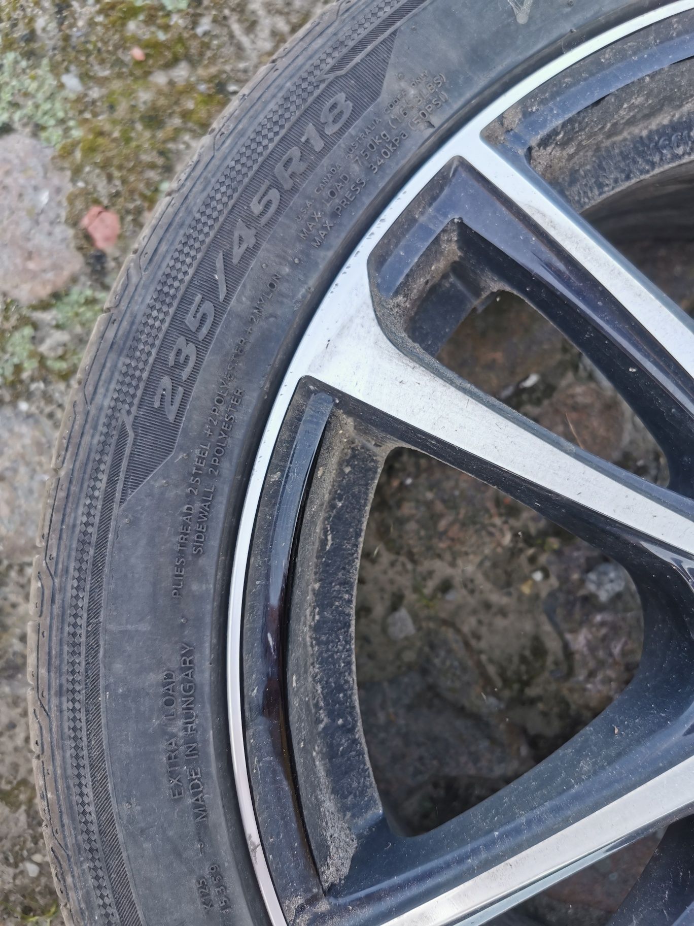 Felgi Gmp Astral 5x114,3 z oponami hankook