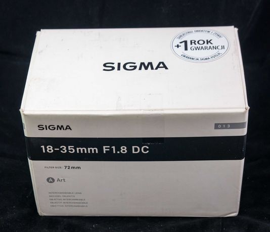 Obiektyw Sigma 18-35/1,8 DC do Canona EF
