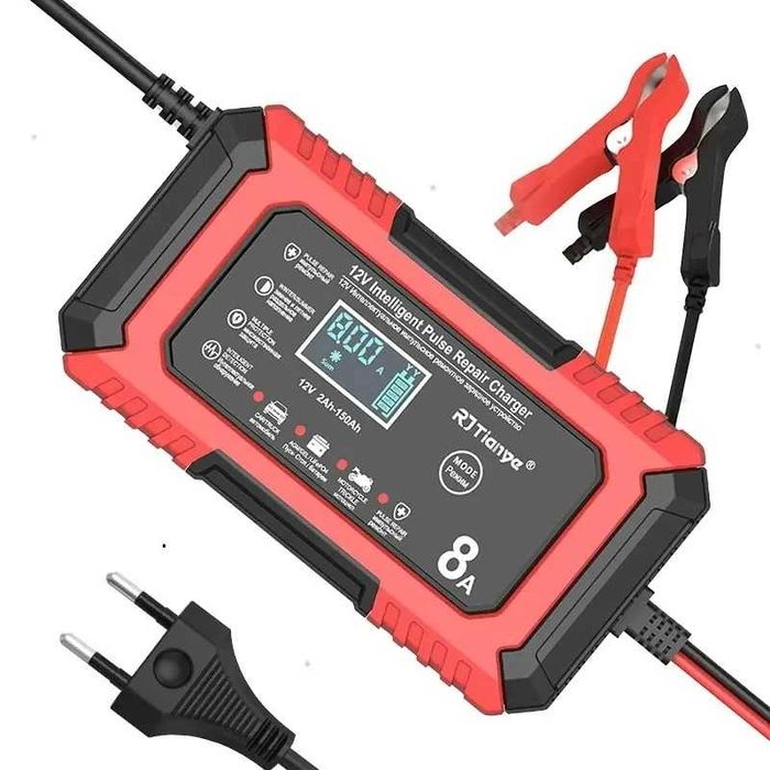 Зарядний пристрій RJ Tianye 12V 8A для кислотних, гелевих, AGM LiFePO4