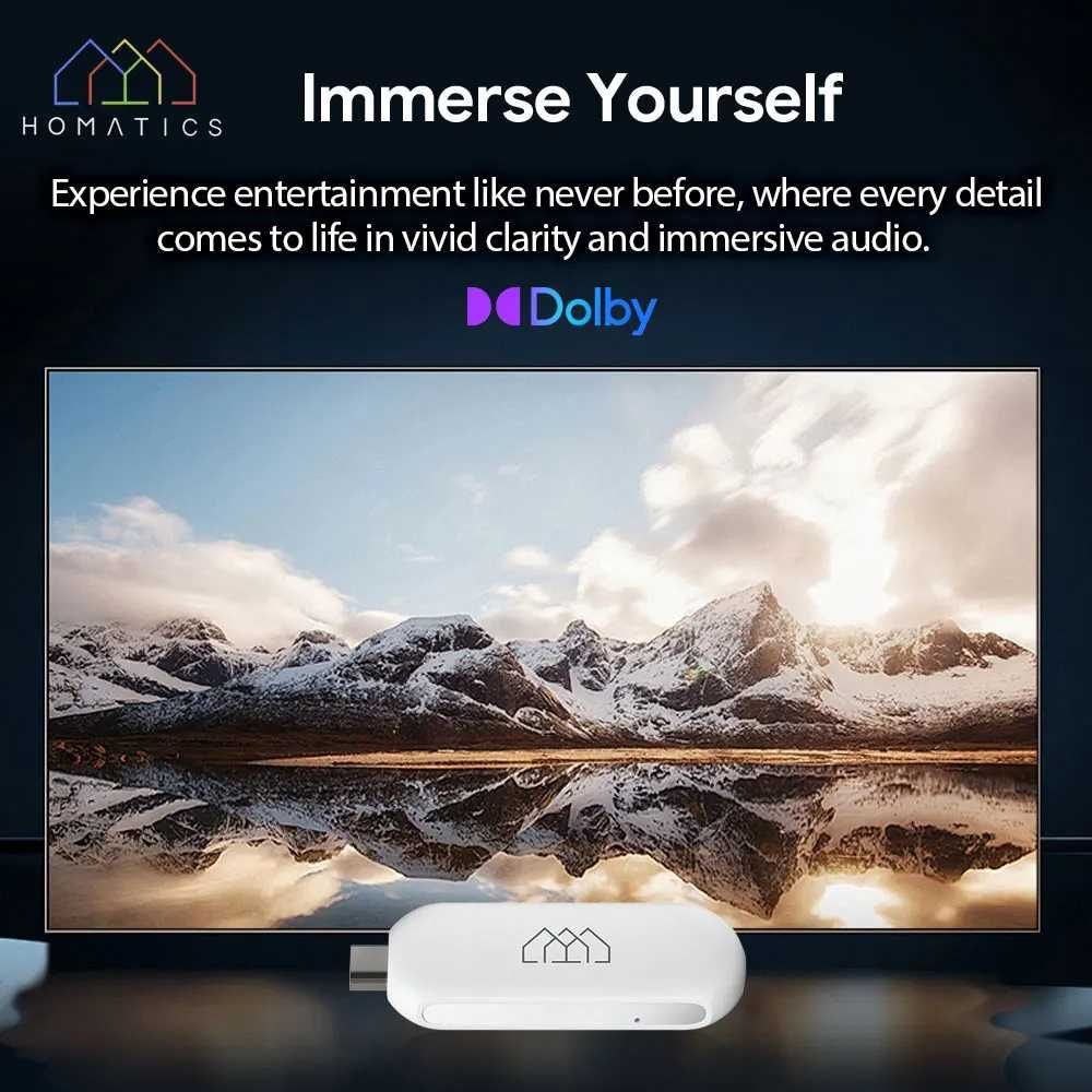HOMATICS 4K TV Stick 2/32Gb S905Y4 март тв приставка стик TV Box