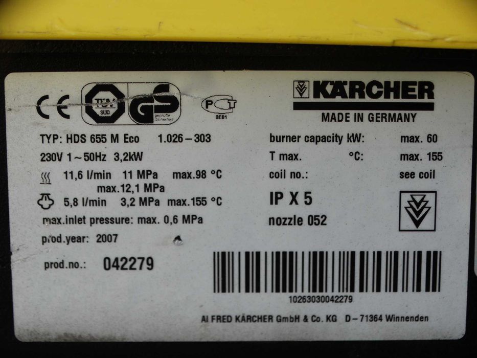 Myjka Ciśnieniowa Karcher HDS 655 M ECO  okazja