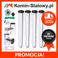 Wkład Kominowy Okrągły Fi180/4m/0,8mm - Stalowy Kwaso-Żaroodporny