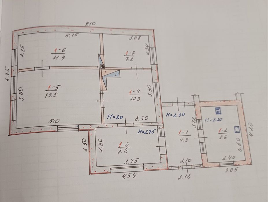 Продам дім 72,4 кв.м. Вільнянськ