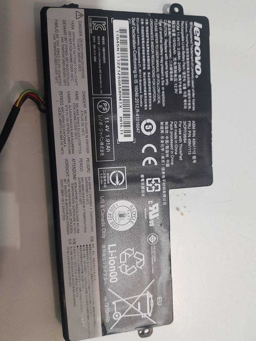 Батарея Lenovo 45N1110  1108 11112  24Wh 20% знос, та ін. оригінал бв