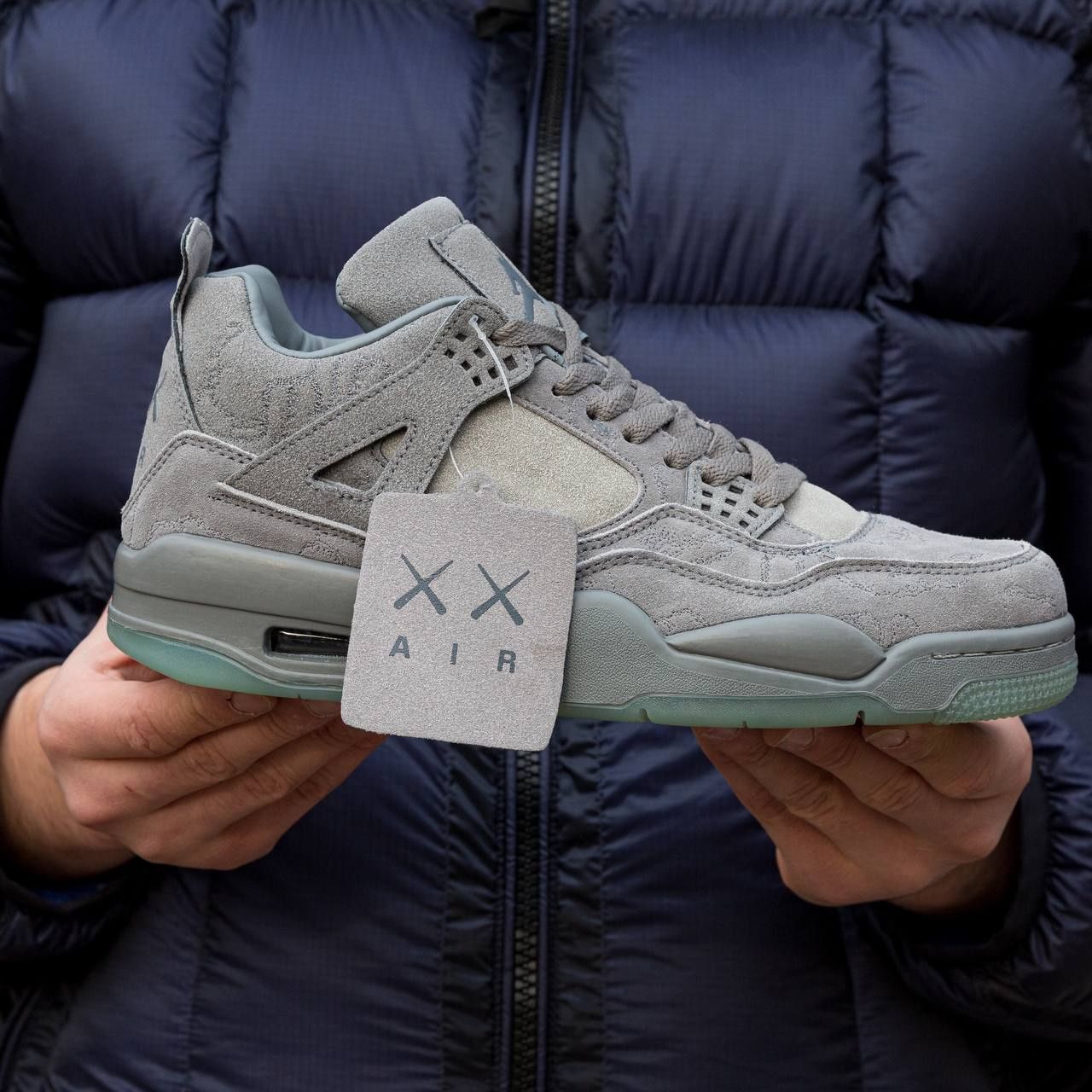 Кросівки Air Jordan 4 x Kaws grey | Кроссовки джордан