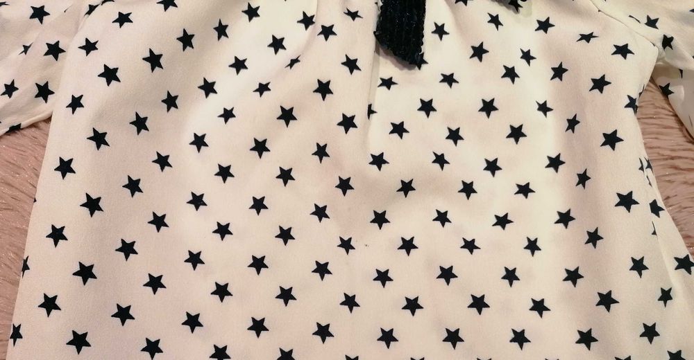 Bluzka gwiazdki, kokarda cekiny, Nutmeg