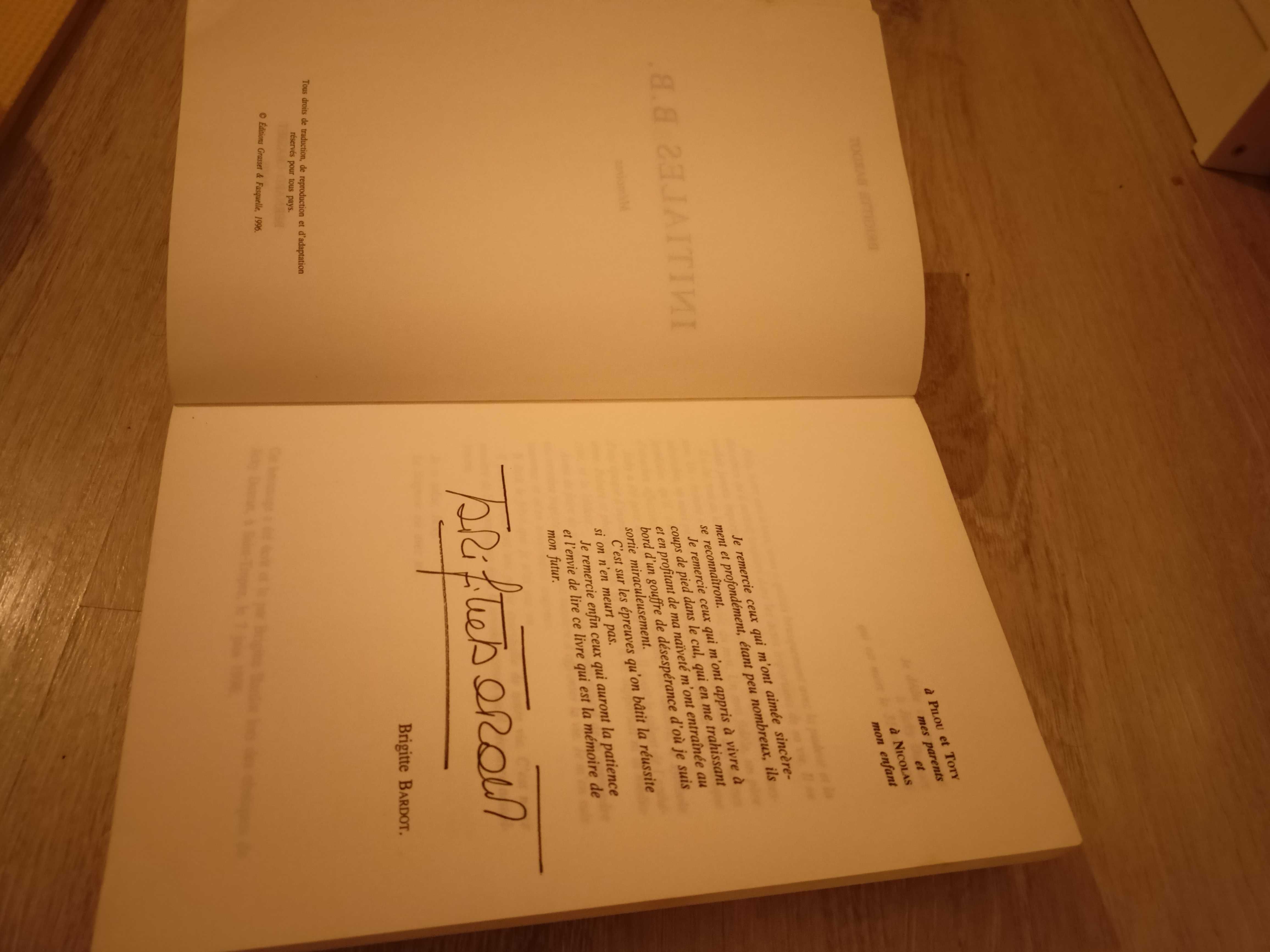 Brigitte Bardot Initiales B.B. książka po francusku 1996