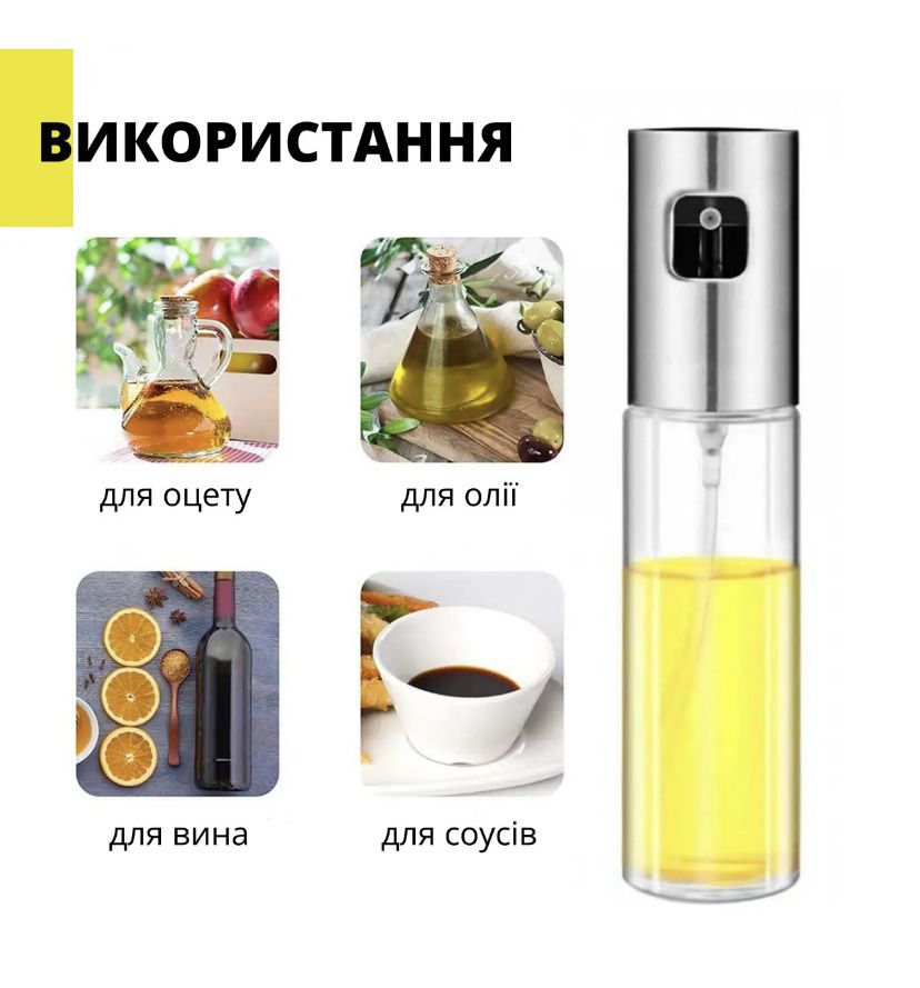 Функціональний розпилювач (спрей) для олії, оцту та соусів 100мл