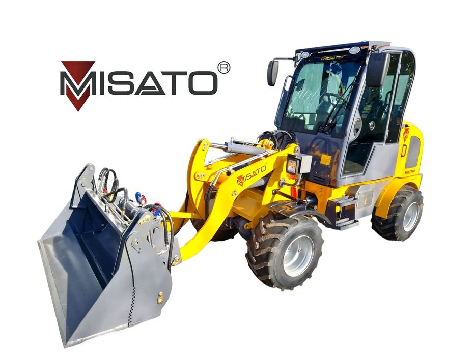 MISATO Mini 780  Klimatyzacja kabina silnik 54KM 4 cylindry 1000kg!!! łyżka 4w1 + widły