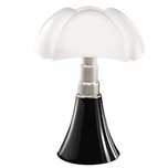 Martinelli Luce Pipistrello Lampa Stołowa 1965 Czarna NOWA