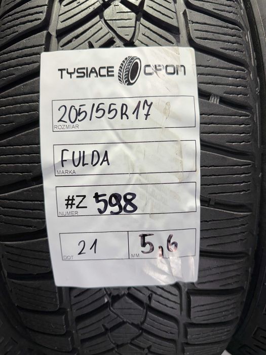Opony Zimowe 205/55/17 Fulda KristallControlHP2 Komplet #Z598