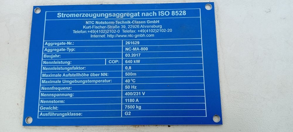 Prądnica Agregatu Prądotwórczego 500, 600 640 kw 700 800 kva fabr nowa