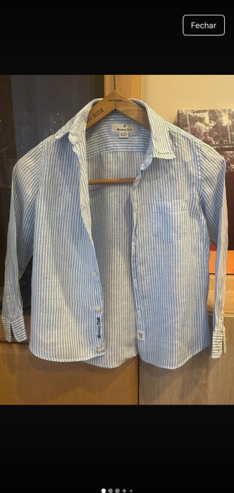 Camisa Massimo Dutti 5/6 anos Turquesa