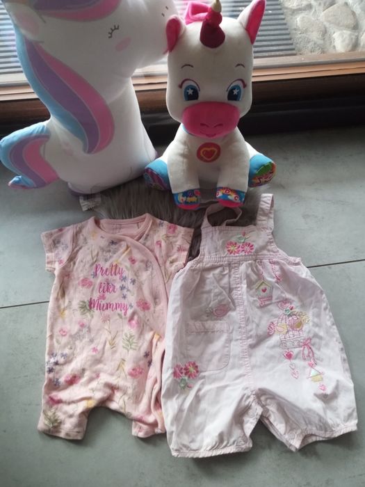 Zestaw mix paka ubrań dziewczynka rozmiar 62cm