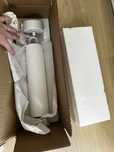Lampa wiszaca biala Ledkia ryflowana kinkiet