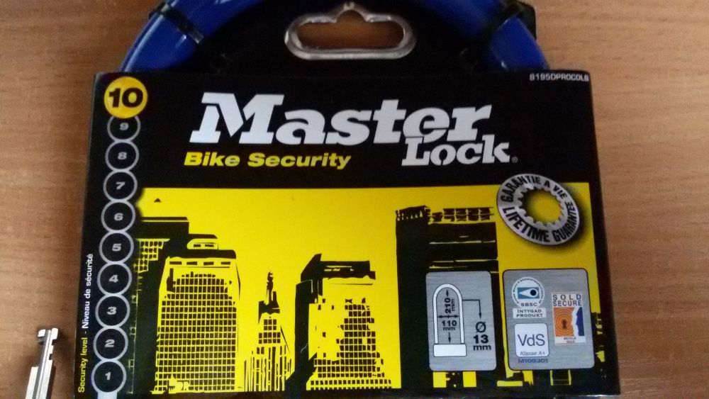 Продам замок противоугонный MasterLook Bike Security 10