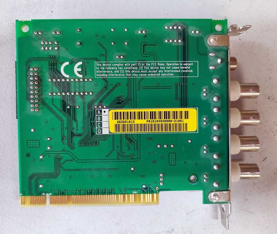 Karta video - monitoring CCTV 4 X BNC Conexant Fusion 878A PCI