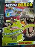 Revista Mega Dino com Posteres de Dinaussauros