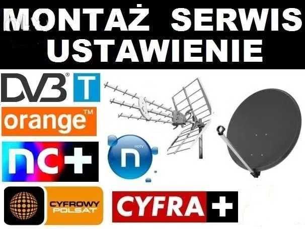 Montaż, ustawianie anten satelitarnych, naziemnych LUBICZ najtaniej