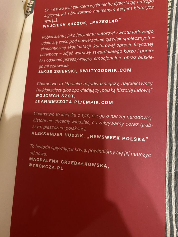 Chamstwo Kacper Pobłocki głośny tytuł historyczny