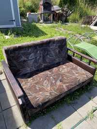 Sofa kanapa rozkładana 120 cm szerokosci stan dobry