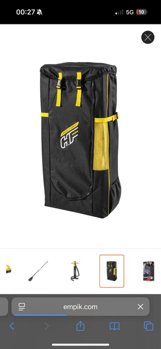 Bestway Deska SUP Hydro-Force Fastblast Tech, zestaw, 381x76x15 cm