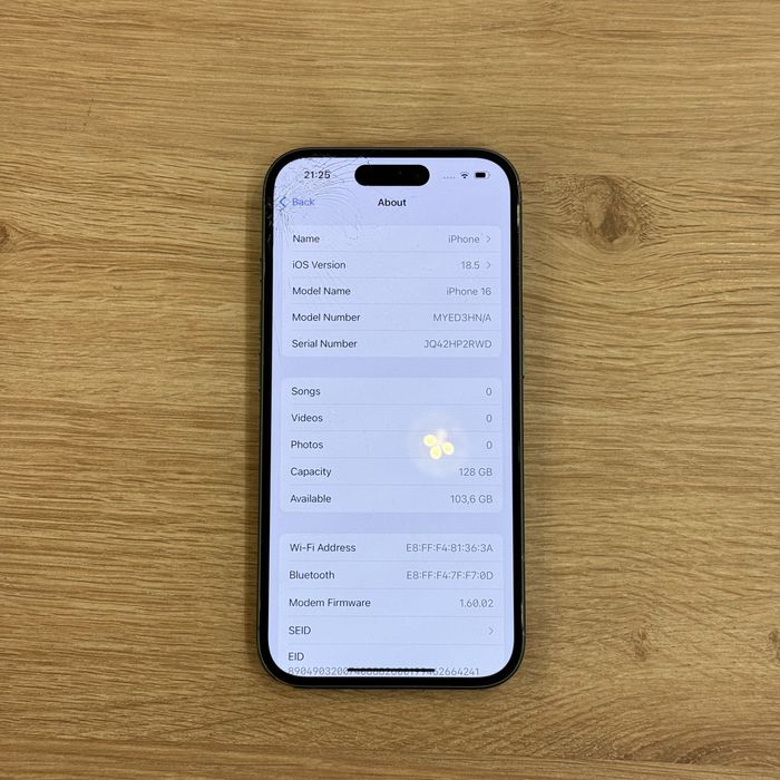 iPhone 16 128GB Teal Neverlock Фіз сім