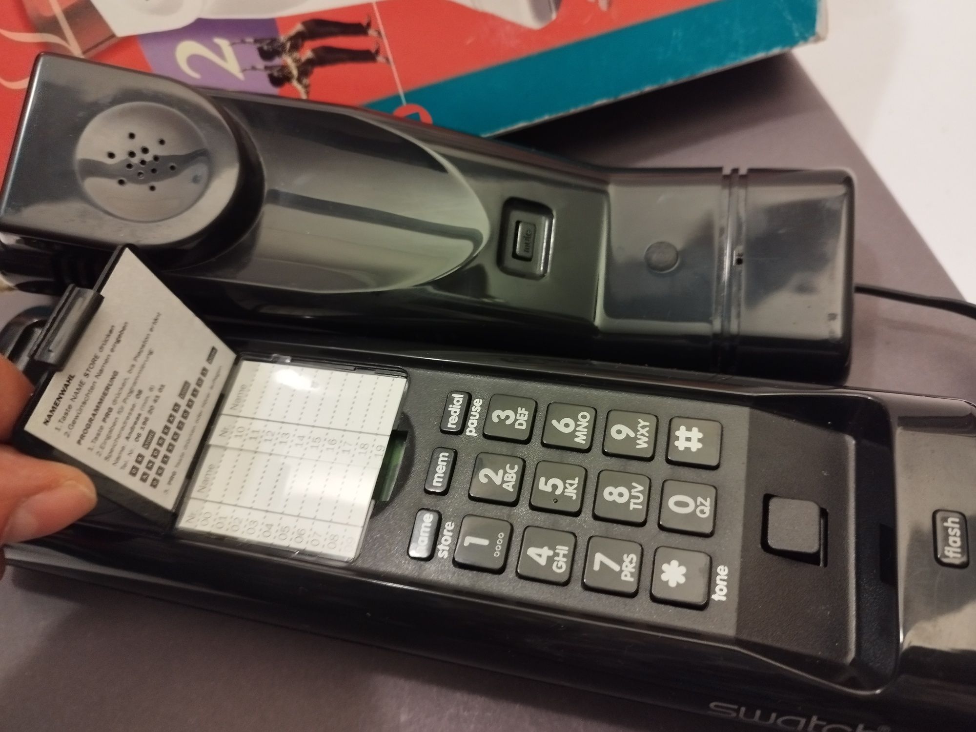 Telefon Swatch twinphone  lata 80  vintage retro prl vintage