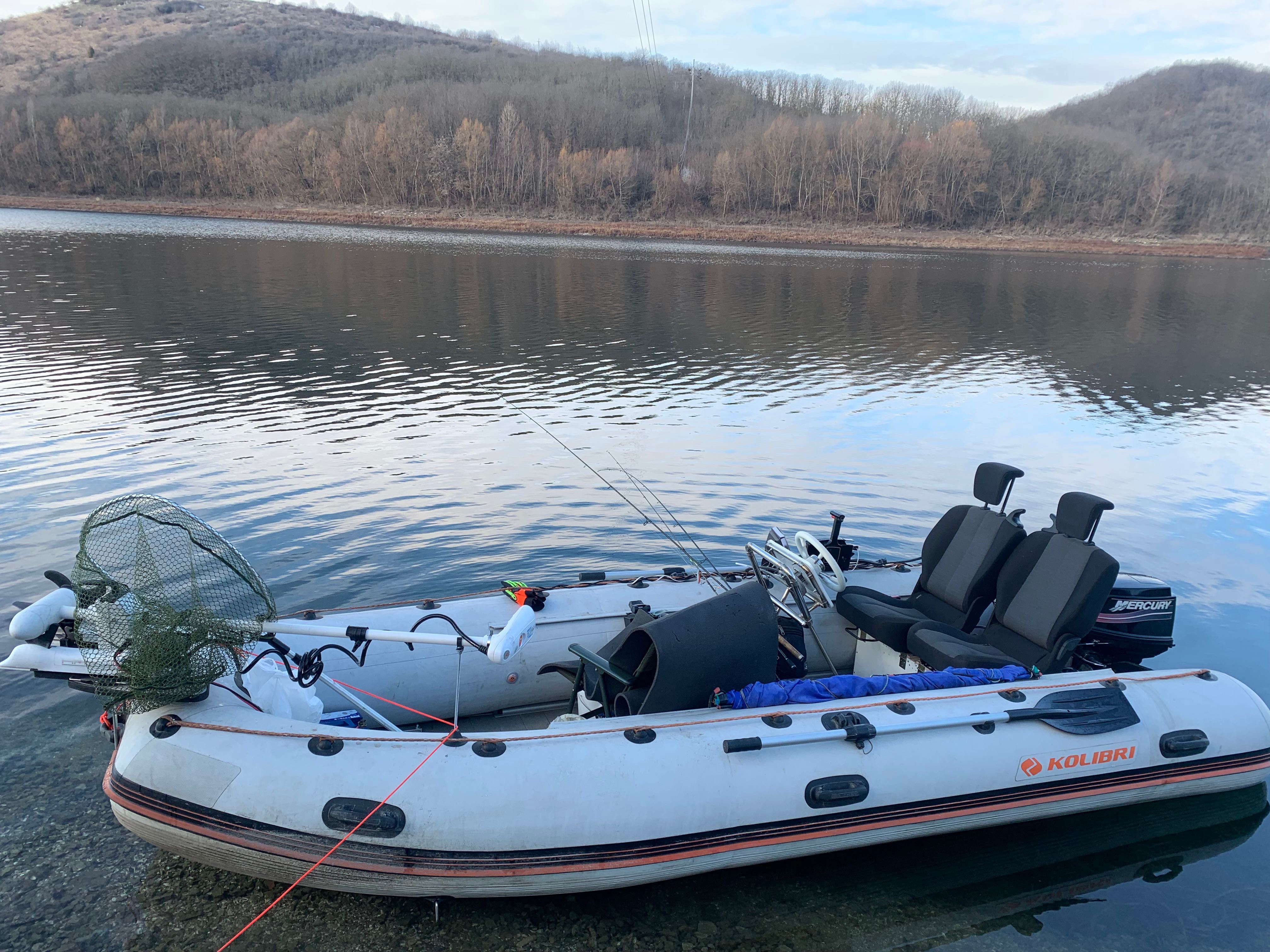 Човен Колібрі 450 DSL + Mercury 30 + лафет + Haswing + Humminbird