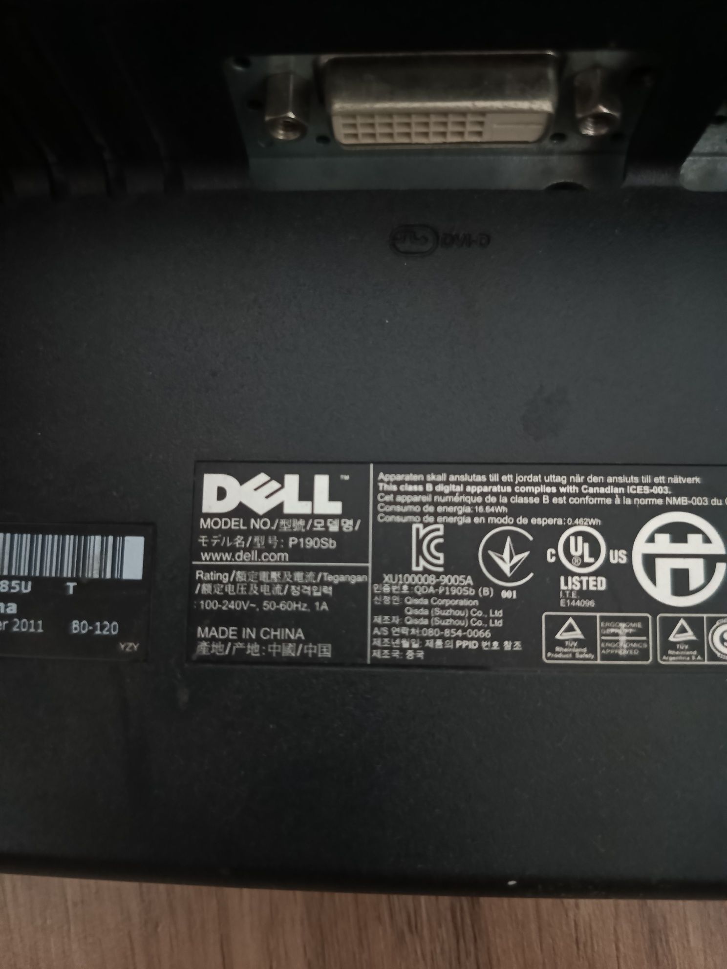 Monitor Dell P190SB 19"