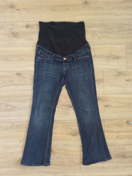 Jeansy ciążowe bootcut dzwony 40
