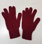 Luvas bordeaux da Zara