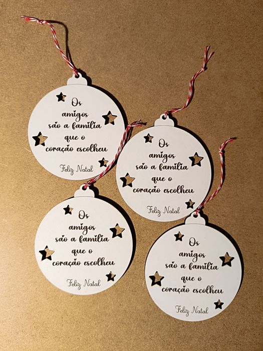 Enfeite de Natal para oferecer aos amigos