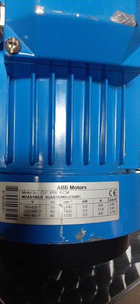 Motor Trifasico 3kw ABB MOTORS