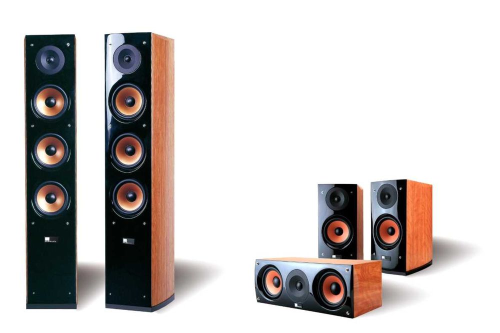 Głośny Zestaw Audio 5.1 Pioneer VSX520K+Pure Acoustics Nova 8 + SUB 12