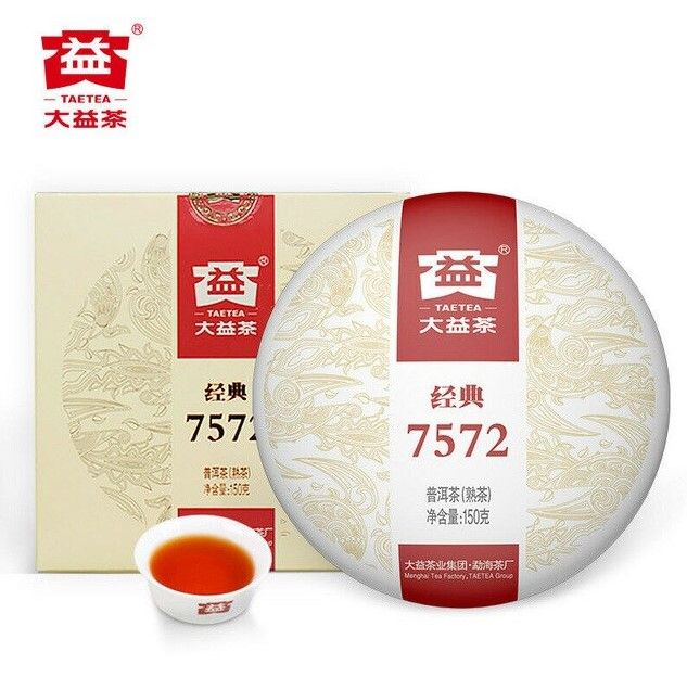 Чай шу пуэр Dayi Менхай Да И 7572 2022г, 150 грамм