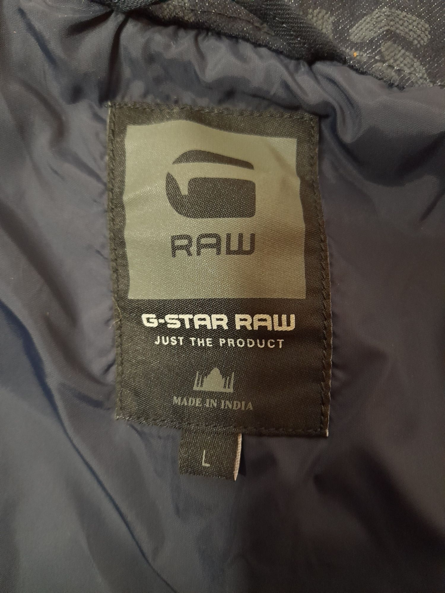 Джинсовая куртка-бомбер G-Star Raw Drop 2 Fallden размера L Denim Raw