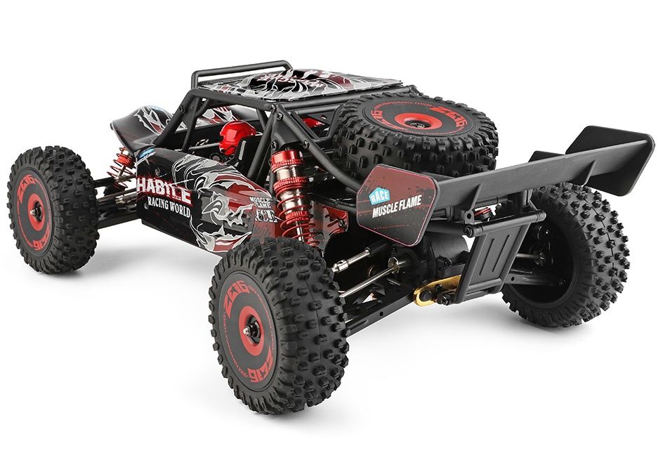 Carro RC Buggy XKS Wltoys 124016 Brushless 4x4 1:12 75Km/h