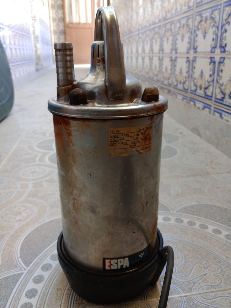 Bomba de água inox submersível