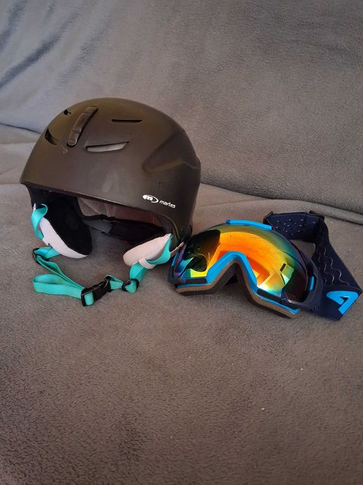 Kask Martes + Gogle 4F do Snowboardu lub Nart